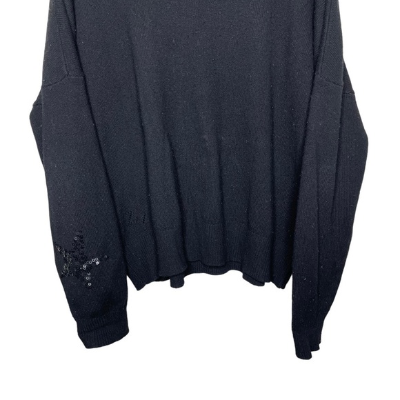 Zadig & Voltaire Ronnie Patch Sequin Star Cashmere Wool Sweater - Picture 8 of 14